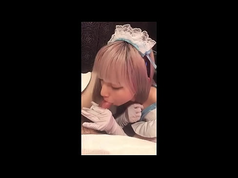 ❤️ יפני איידול [מאיוקה], תחפושת עוזרת צרפתית, חלק 1, מציצה וטלטלה עם קרם ❤️ סרטון פורנו אצלנו